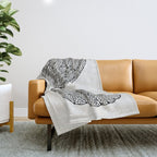 Black Cicada Wings Throw Blanket Gallery Image 1