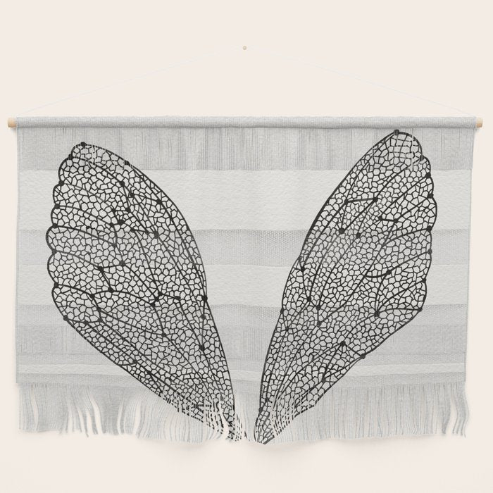 Black Cicada Wings Wall Hanging Gallery Image 1