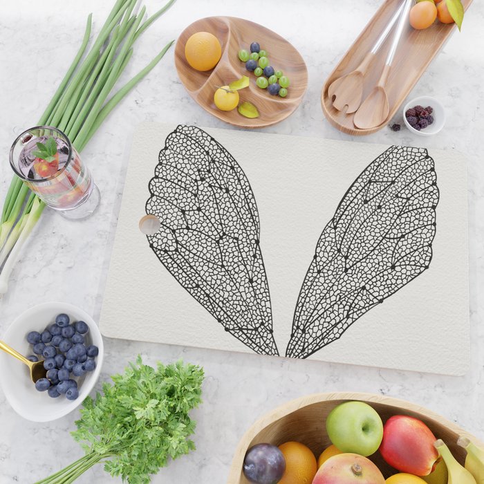 Black Cicada Wings Cutting Board Gallery Image 2