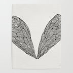 Black Cicada Wings Poster Gallery Image 4