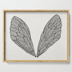 Black Cicada Wings Serving Tray Gallery Image 1
