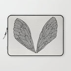 Black Cicada Wings Laptop Sleeve Gallery Image 1
