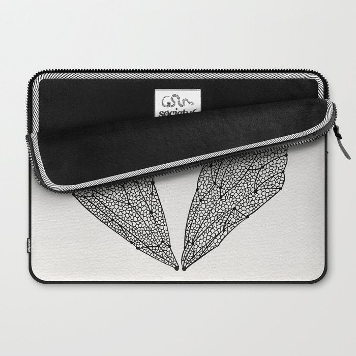 Black Cicada Wings Laptop Sleeve Gallery Image 2