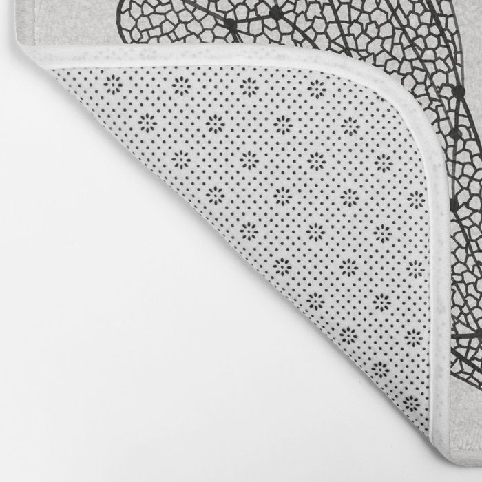 Black Cicada Wings Bath Mat Gallery Image 2