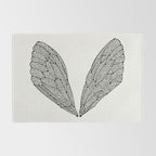 Black Cicada Wings Rug Gallery Image 2