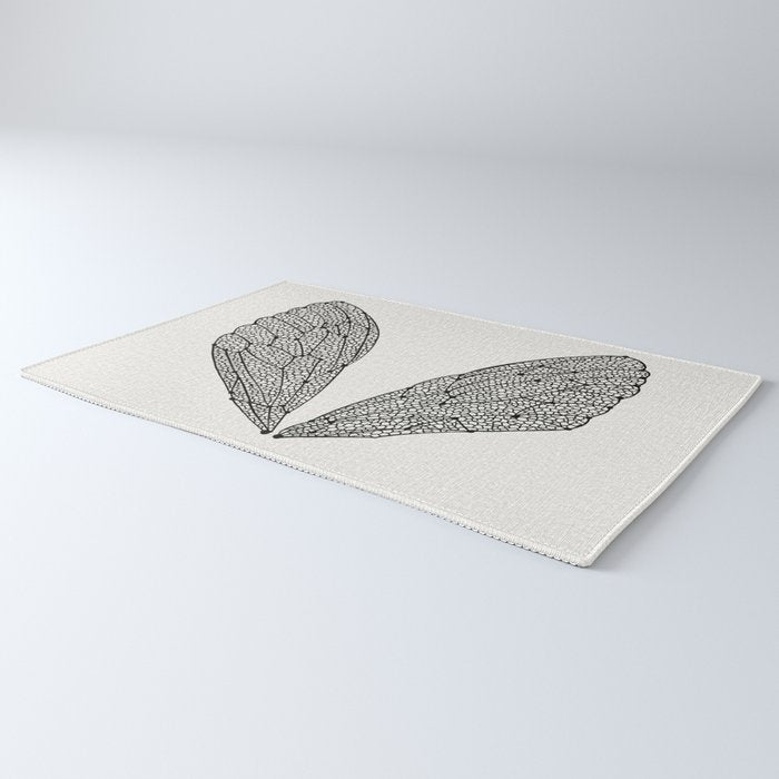 Black Cicada Wings Rug Gallery Image 3