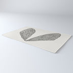 Black Cicada Wings Rug Gallery Image 3