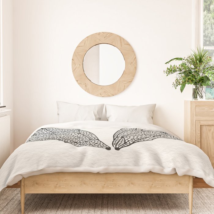 Black Cicada Wings Duvet Cover Gallery Image 3