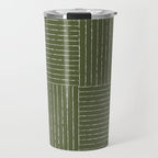 Lines III (Moss Green) Travel Mug Gallery Image 1