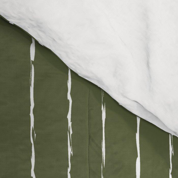 Lines III (Moss Green) Comforter Gallery Image 4