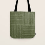 Lines III (Moss Green) Tote Bag Gallery Image 1