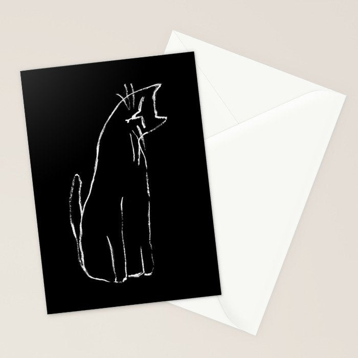 Curious cat impression Stationery Card Gallery Image 2