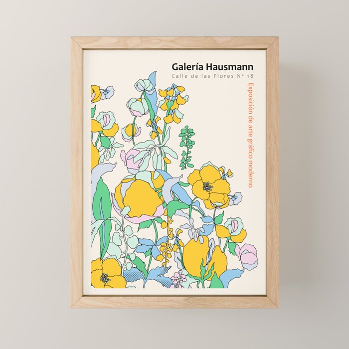 Exhibition of modern graphic art Madrid Mini Art Print Gallery Image 1