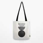 Woodblock black and white Mid century modern Tote Bag Gallery Image 2