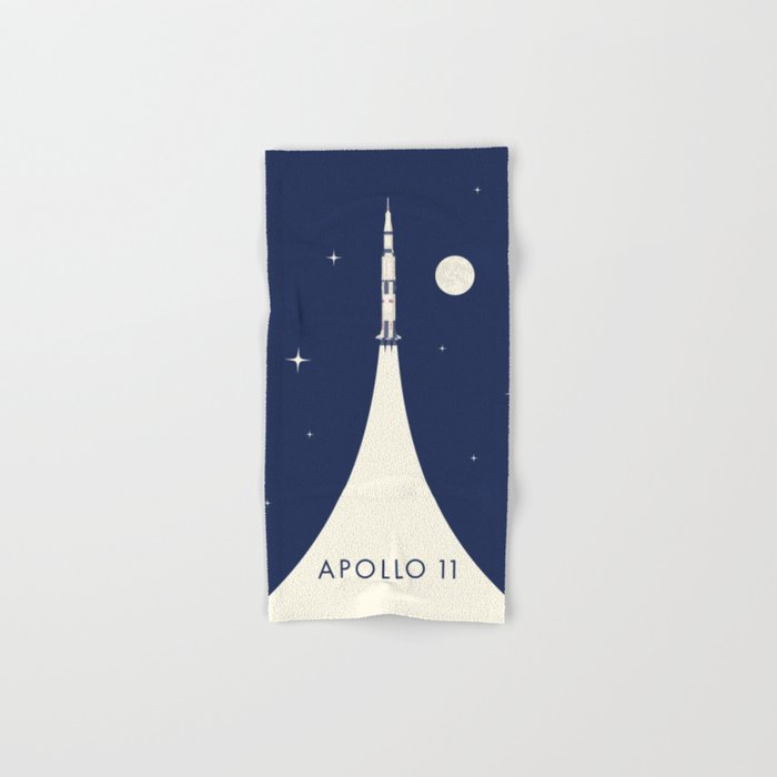 Apollo 11 Space - Saturn Rocket B Bath Towel Gallery Image 1
