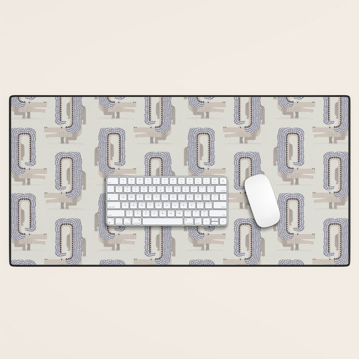 Whimsical Crocodile Desk Mat Gallery Image 1