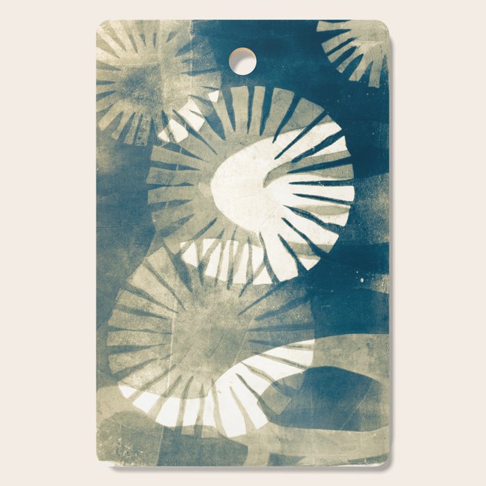 Cyanotype Mono Print 1 Cutting Board Gallery Image 1
