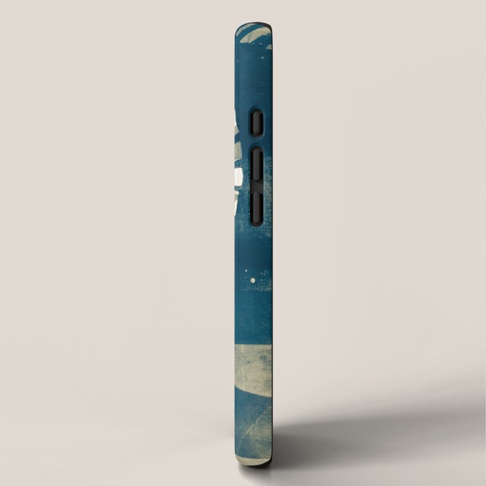 Cyanotype Mono Print 1 iPhone Case Gallery Image 2
