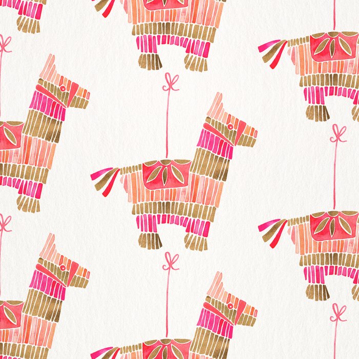 Mexican Donkey PinÌata - Pink & Rose Gold Palette Coffee Mug Gallery Image 2