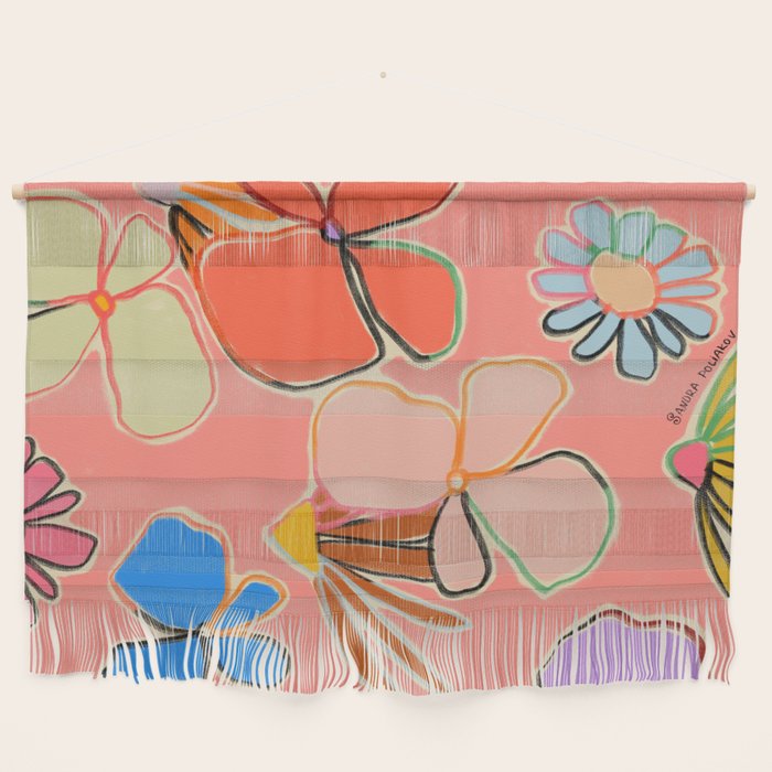 VINTAGE GARDEN PEACH Wall Hanging Gallery Image 1