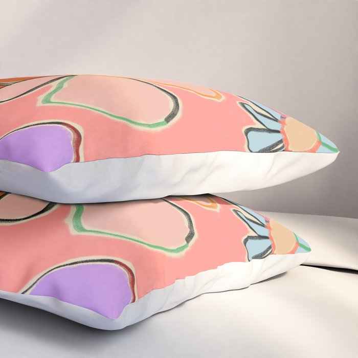 VINTAGE GARDEN PEACH Pillow Sham Gallery Image 3