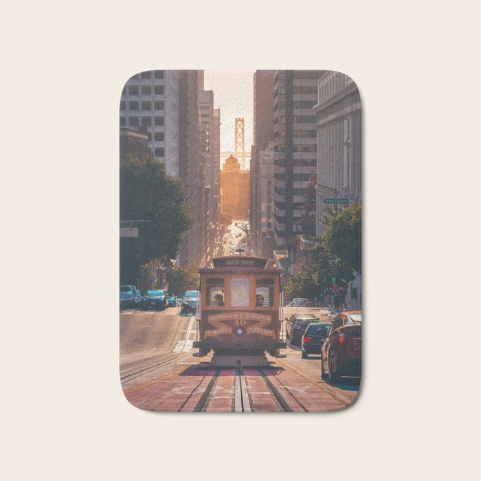 San Francisco Trolley (Color) Bath Mat Gallery Image 1