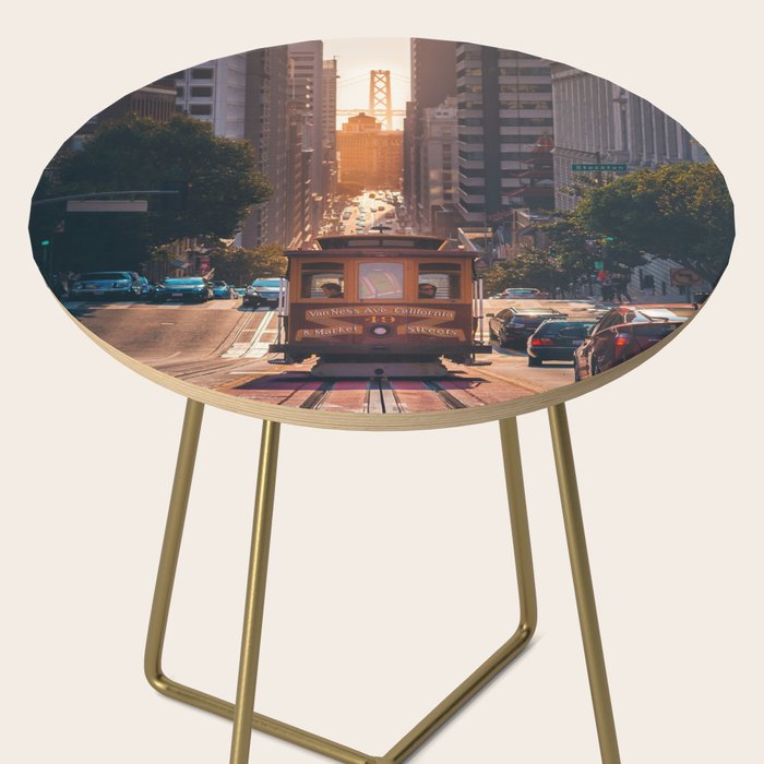 San Francisco Trolley (Color) Side Table Gallery Image 2