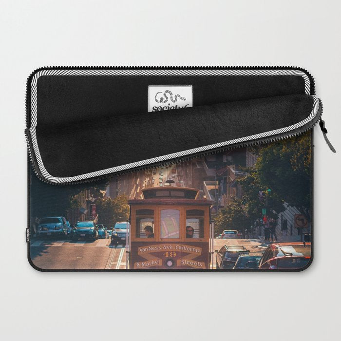 San Francisco Trolley (Color) Laptop Sleeve Gallery Image 2