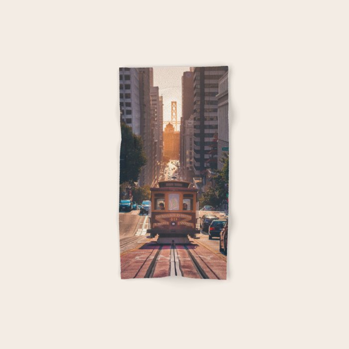San Francisco Trolley (Color) Bath Towel Gallery Image 1