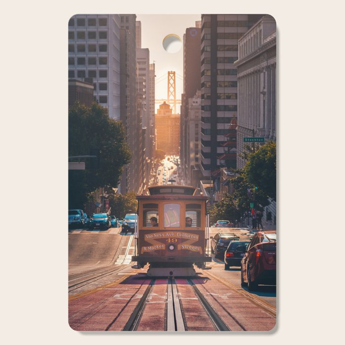 San Francisco Trolley (Color) Cutting Board Gallery Image 1