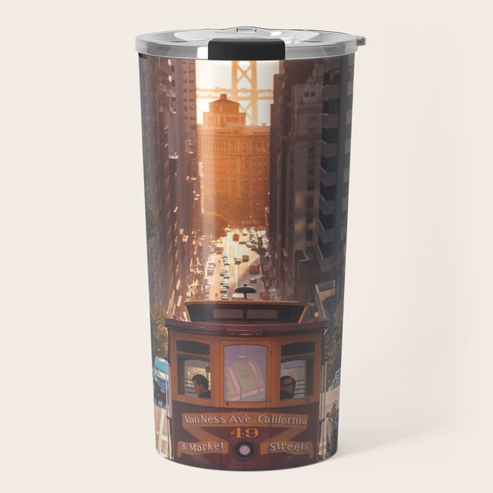 San Francisco Trolley (Color) Travel Mug Gallery Image 1