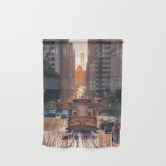 San Francisco Trolley (Color) Wall Hanging Gallery Image 1