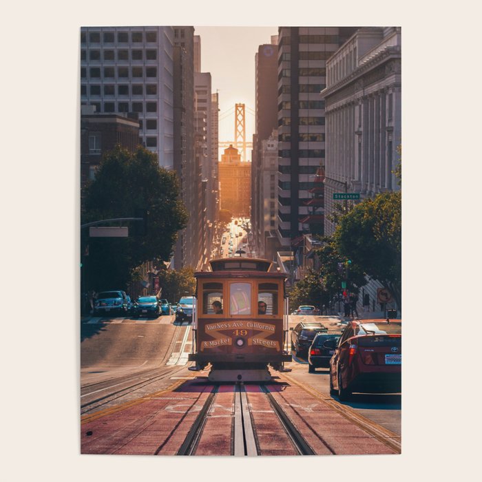 San Francisco Trolley (Color) Poster Gallery Image 1