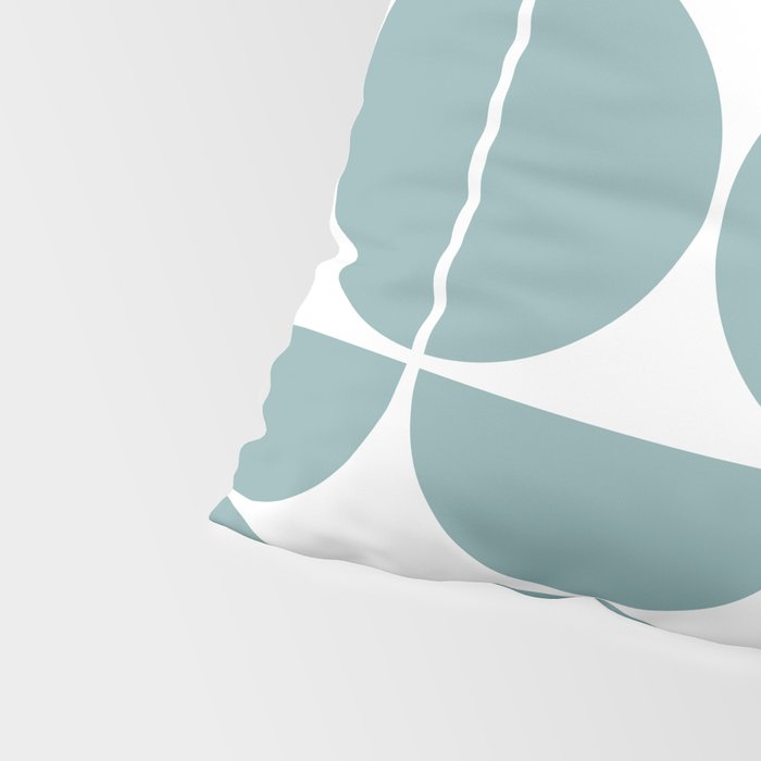 Mid Century Modern Geometric 04 Glass Blue Pillow Sham Gallery Image 4
