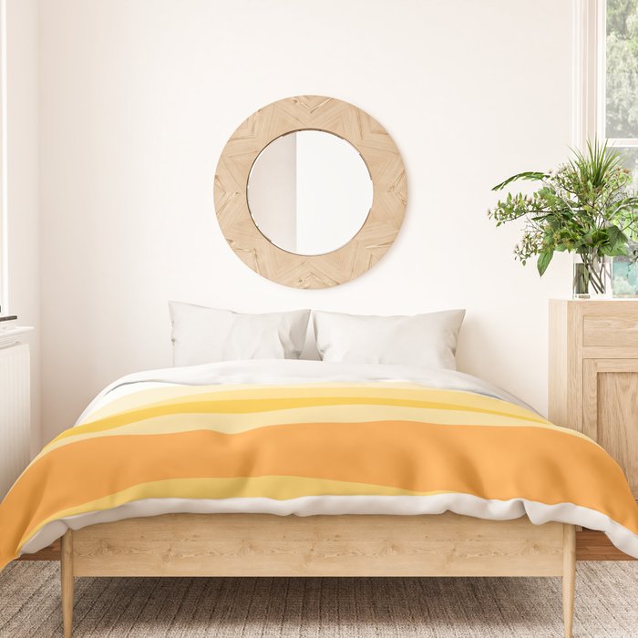 Abstract Landscape 09 Yellow Duvet Cover Gallery Image 3