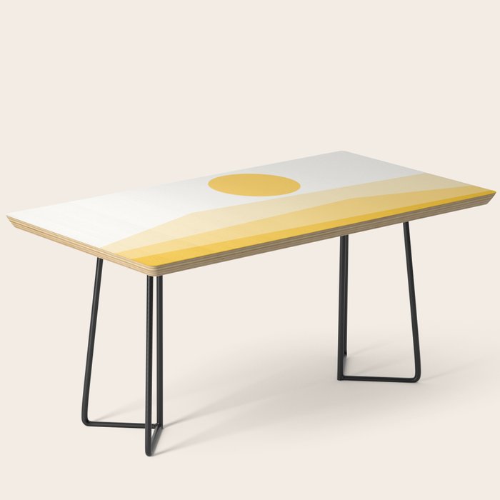 Abstract Landscape 09 Yellow Coffee Table Gallery Image 1