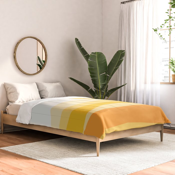Abstract Landscape 09 Yellow Comforter Gallery Image 2