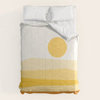 Abstract Landscape 09 Yellow Comforter Gallery Image 6