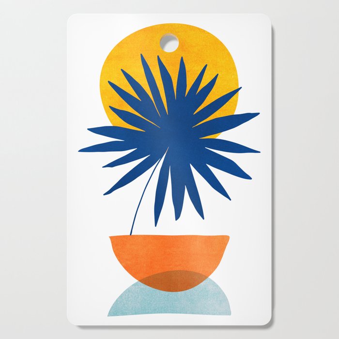 Abstract Tropical Sunset / Mid Century Series Cutting Board Gallery Image 1