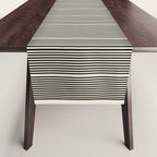 Abstraction_LINE_BLACK_DOT_VISUAL_ART_Minimlism_001A Table Runner Gallery Image 1