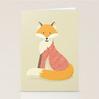 Whimsical Red Fox Stationery Card Gallery Image 2
