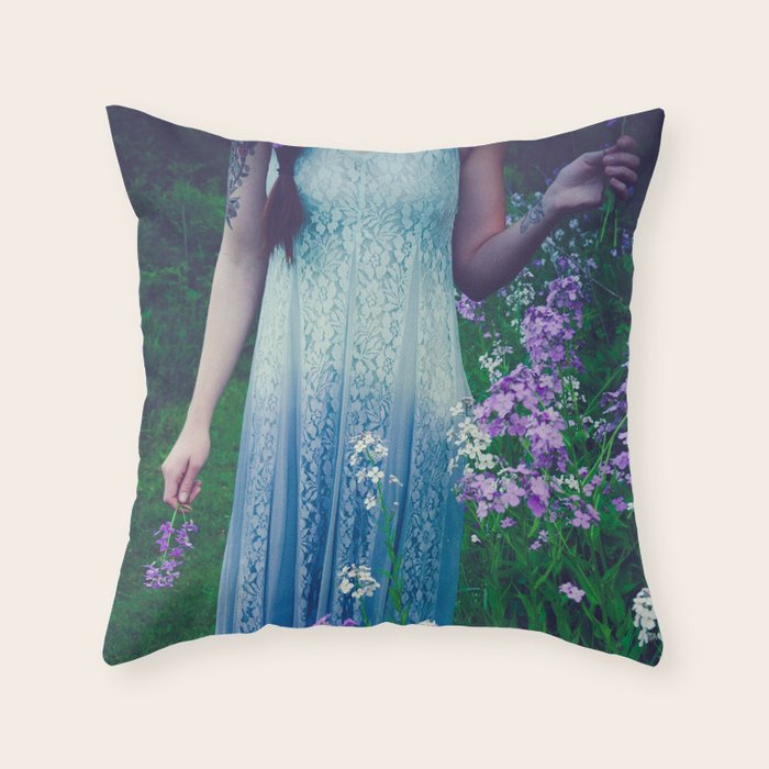 Flower Child 2 Throw Pillow Gallery Image 1