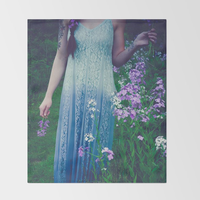 Flower Child 2 Throw Blanket Gallery Image 2