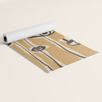 Abstract line art eyes 11 Yoga Mat Gallery Image 2