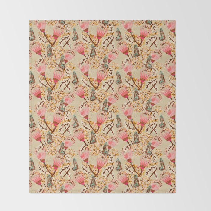 MADEMOISELLE TEMPLE BUTTERFLY Throw Blanket Gallery Image 2