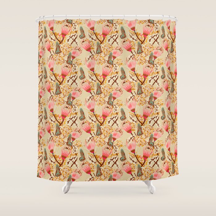 MADEMOISELLE TEMPLE BUTTERFLY Shower Curtain Gallery Image 1