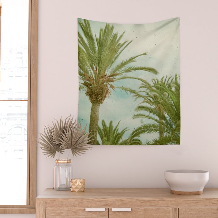 Palm Trees Wall Tapestry Gallery Image 2