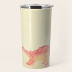Pink Dinosaur Travel Mug Gallery Image 1