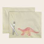 Pink Dinosaur Placemat Gallery Image 1