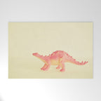 Pink Dinosaur Welcome Mat Gallery Image 1